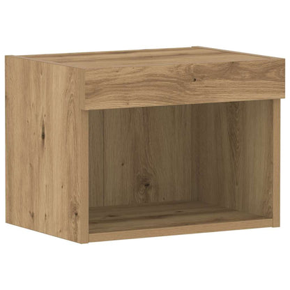 TV Cabinet Set with LED 2 pcs Artisan Oak 40 x 30 x 30 cm