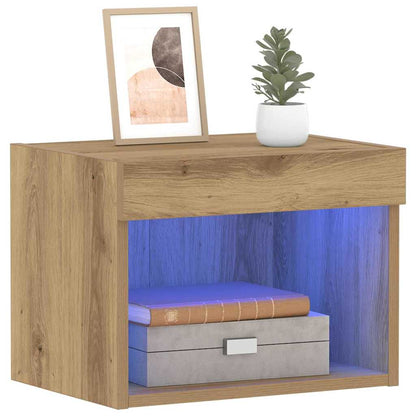 TV Cabinet Set with LED 2 pcs Artisan Oak 40 x 30 x 30 cm