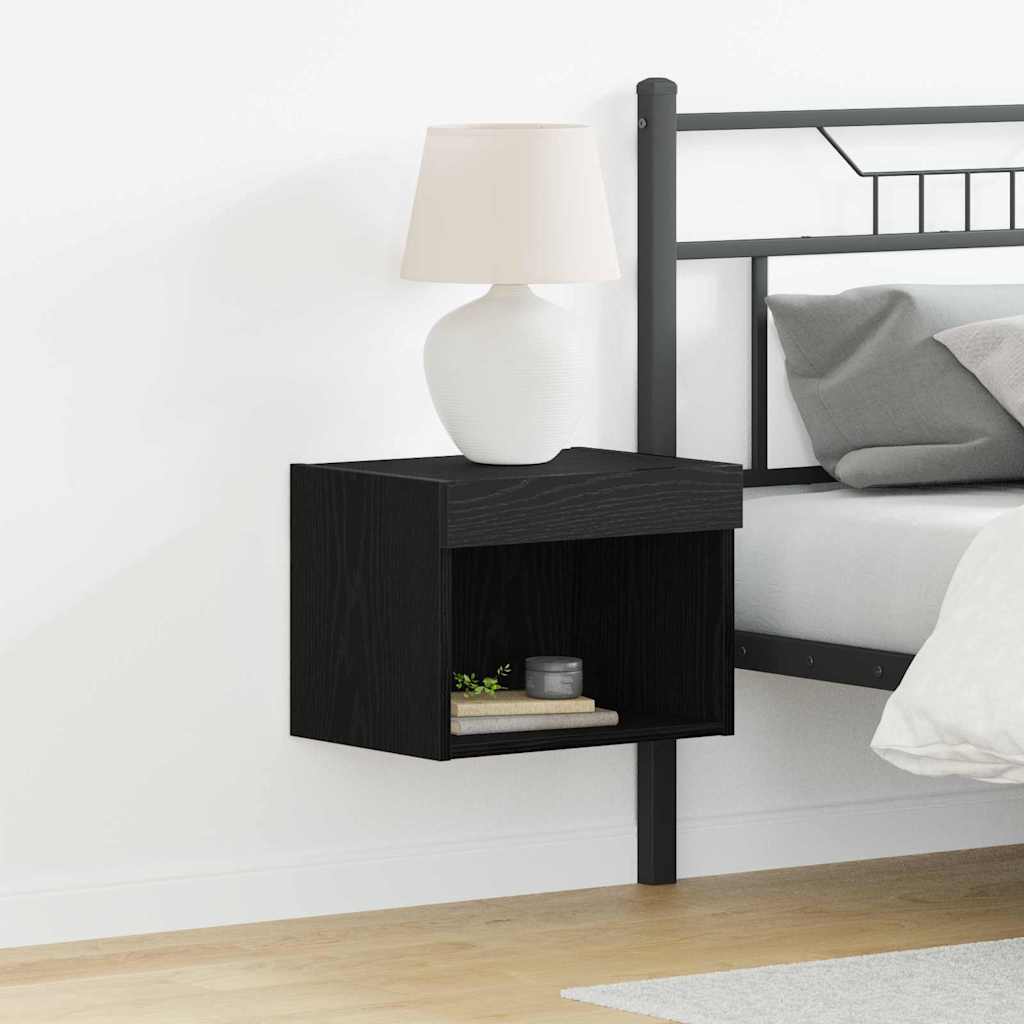 TV Cabinet Set Black Oak 40 x 30 x 30 cm Engineered Wood