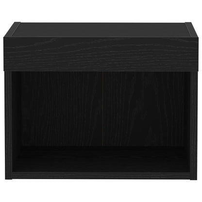 TV Cabinet Set Black Oak 40 x 30 x 30 cm Engineered Wood