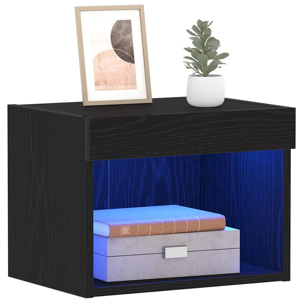 TV Cabinet Set 2 pcs Black Oak 40 x 30 x 30 cm Engineered Wood