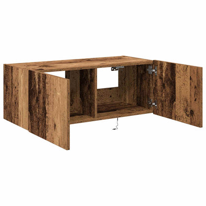 TV Wall Cabinet Old Wood 80 x 35 x 31 cm Engineered Wood
