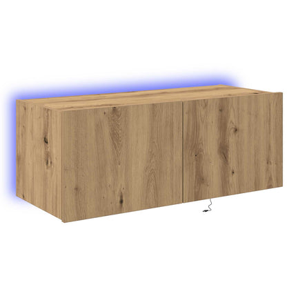 TV Wall Cabinet Artisan Oak 80 x 35 x 31 cm Engineered Wood