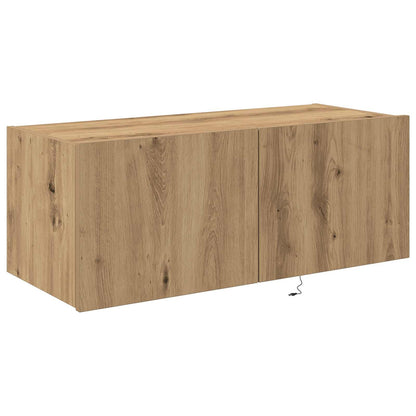 TV Wall Cabinet Artisan Oak 80 x 35 x 31 cm Engineered Wood