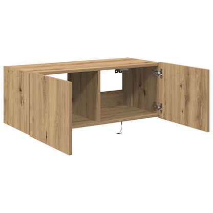 TV Wall Cabinet Artisan Oak 80 x 35 x 31 cm Engineered Wood