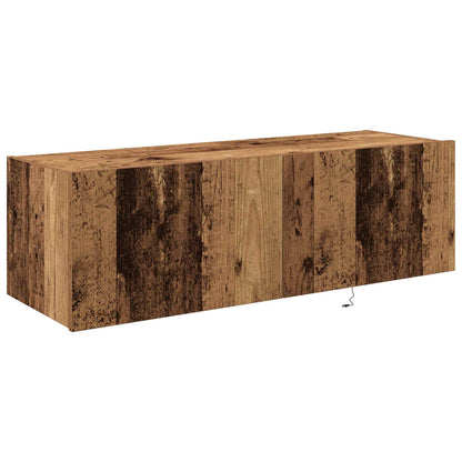 TV Wall Cabinet 2 pcs Old Wood 100 x 35 x 31 cm Engineered Wood