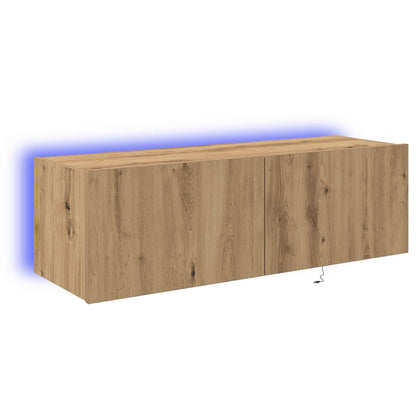 TV Wall Cabinet Artisan Oak 100 x 35 x 31 cm Engineered Wood