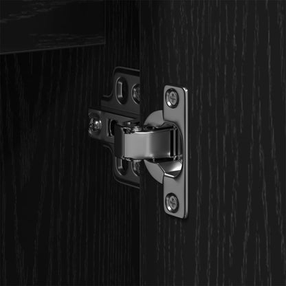 Bathroom Sink Cabinet Black Oak 60 x 30 x 60 cm Engineered Wood