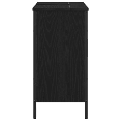 Bathroom Sink Cabinet Black Oak 60 x 30 x 60 cm Engineered Wood