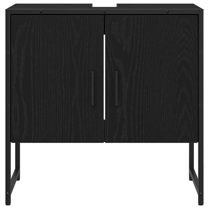 Bathroom Sink Cabinet Black Oak 60 x 30 x 60 cm Engineered Wood
