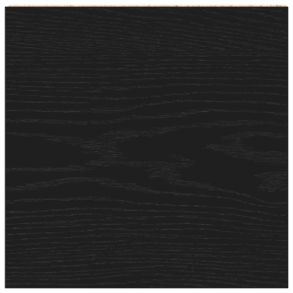 Bathroom Cabinet Black Oak 30x30x183,5 cm Engineered Wood