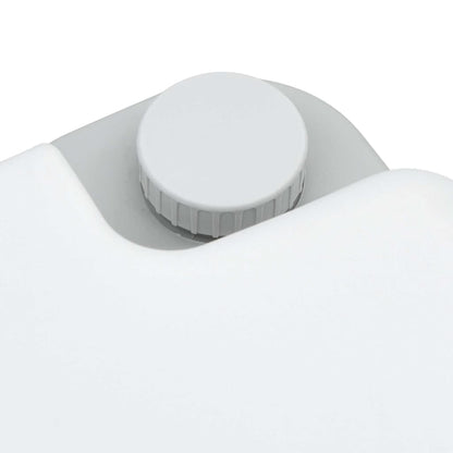 Camping Toilet Grey and White 41.5 x 36.5 x 30 cm Polyethylene