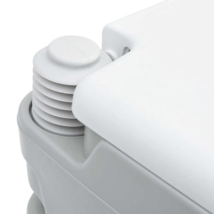 Camping Toilet Grey and White 41.5 x 36.5 x 30 cm Polyethylene