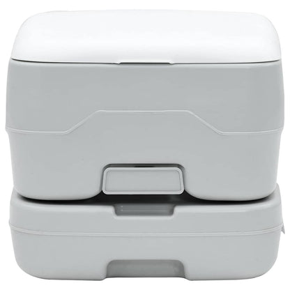 Camping Toilet Grey and White 41.5 x 36.5 x 30 cm Polyethylene