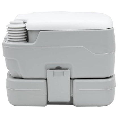 Camping Toilet Grey and White 41.5 x 36.5 x 30 cm Polyethylene