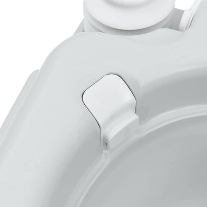 Camping Toilet Grey and White 41.5 x 36.5 x 42 cm Polyethylene