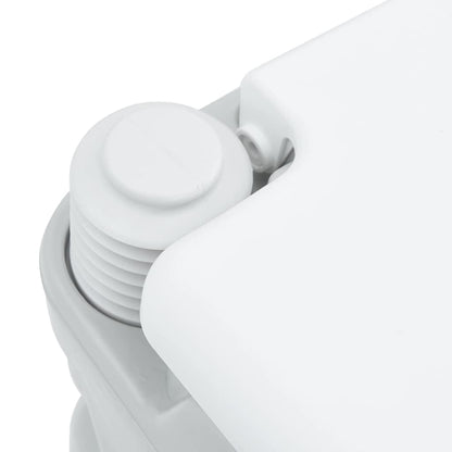 Camping Toilet Grey and White 41.5 x 36.5 x 42 cm Polyethylene