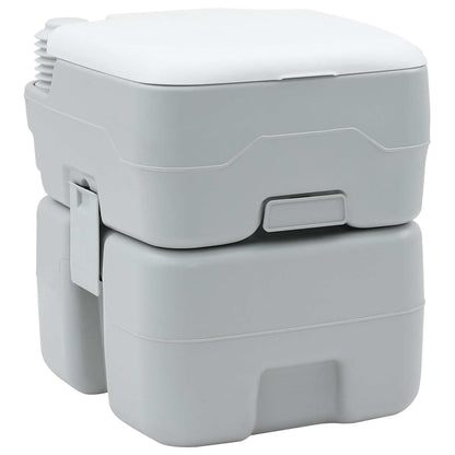 Camping Toilet Grey and White 41.5 x 36.5 x 42 cm Polyethylene