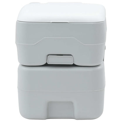 Camping Toilet Grey and White 41.5 x 36.5 x 42 cm Polyethylene