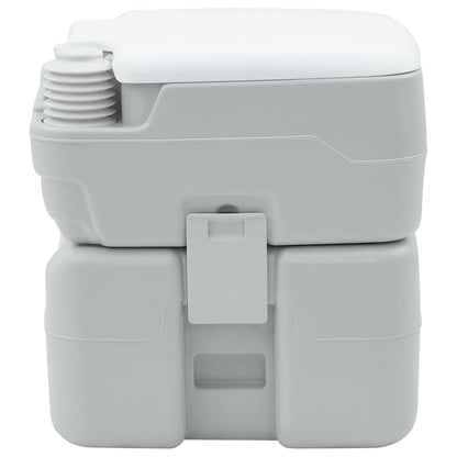 Camping Toilet Grey and White 41.5 x 36.5 x 42 cm Polyethylene