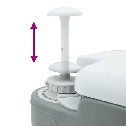 Camping Toilet Grey 41.5 x 36.5 x 42 cm