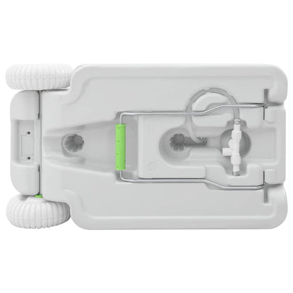 Camping Handwash Stand with Wheels Grey 72 x 42 x 103 cm