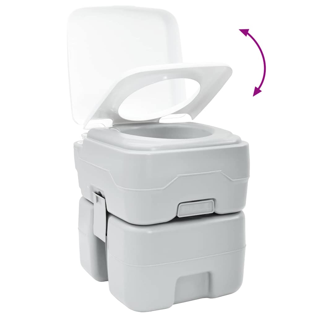Camping Toilet Grey 41.5 x 36.5 x 42 cm