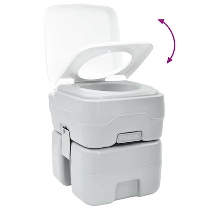 Camping Toilet Grey 41.5 x 36.5 x 42 cm