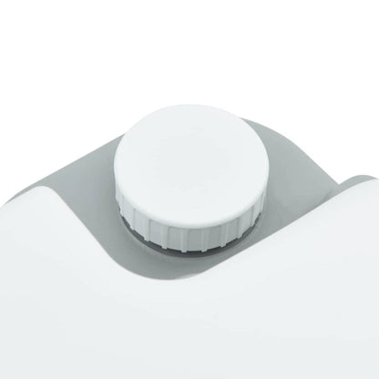 Camping Toilet Manual Grey and White 41.5 x 36.5 x 37.5 cm