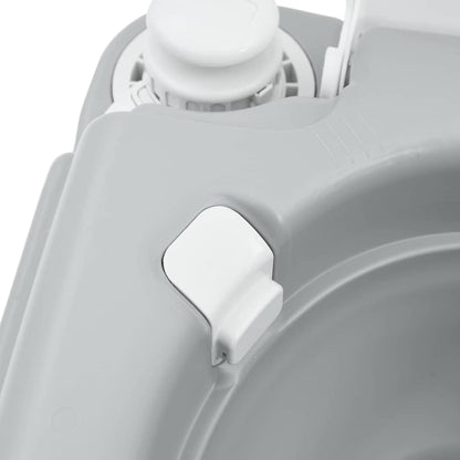 Camping Toilet Grey and White 41.5 x 36.5 x 30 cm Polyethylene