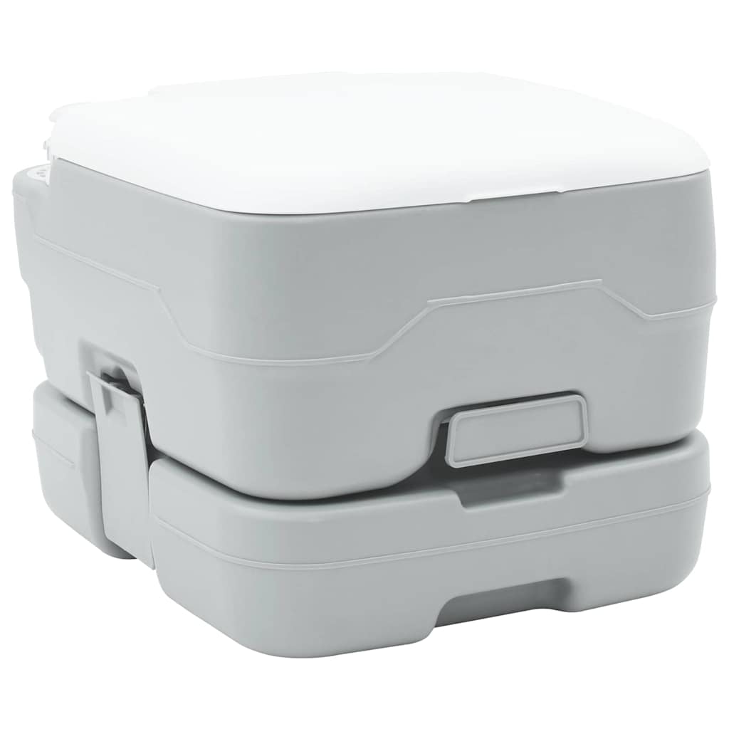 Camping Toilet Grey and White 41.5 x 36.5 x 30 cm Polyethylene