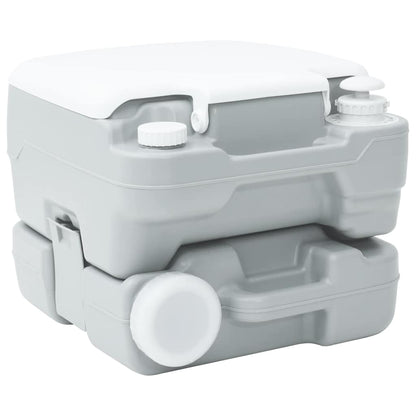 Camping Toilet Grey and White 41.5 x 36.5 x 30 cm Polyethylene