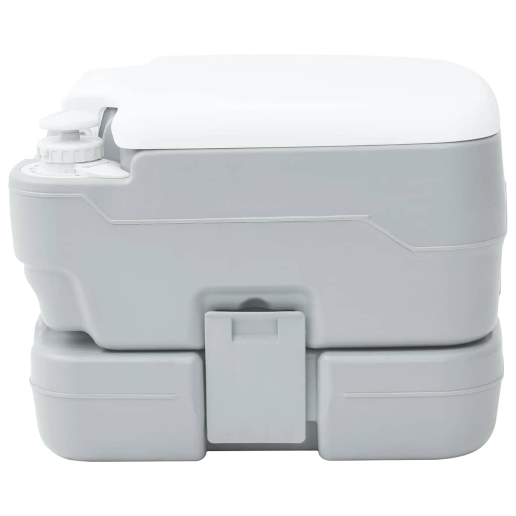 Camping Toilet Grey and White 41.5 x 36.5 x 30 cm Polyethylene