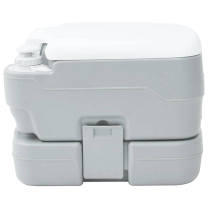 Camping Toilet Grey and White 41.5 x 36.5 x 30 cm Polyethylene