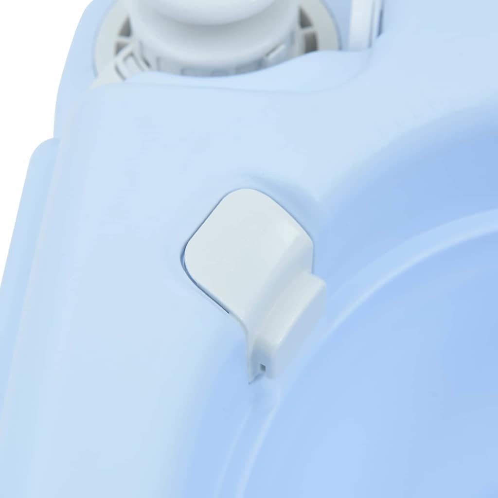 Camping Toilet Manual Light Blue and White 41.5 x 36.5 x 30 cm