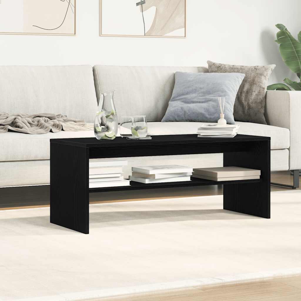 TV Cabinet Black Oak 100x40x40 cm Engineered Wood