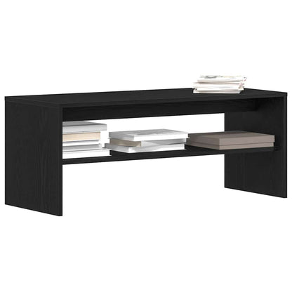 TV Cabinet Black Oak 100x40x40 cm Engineered Wood