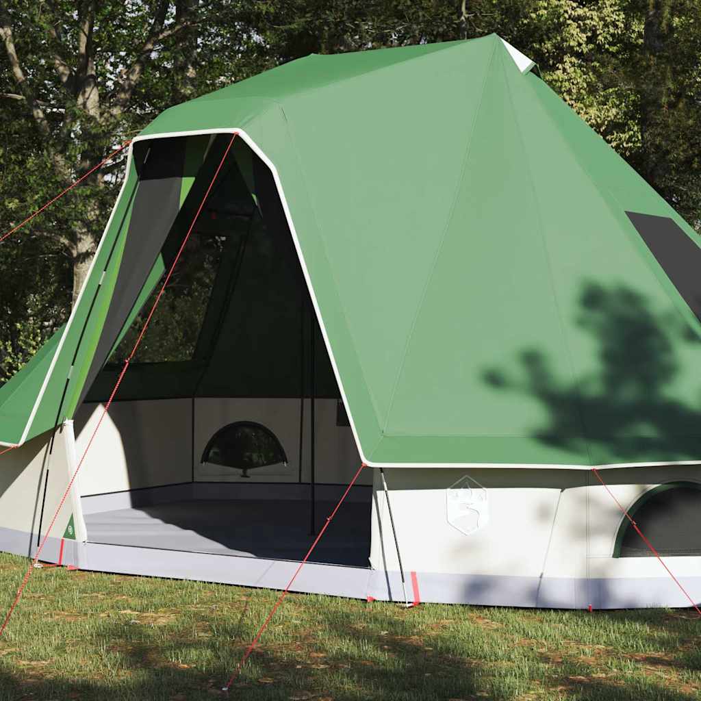 Tipi Tent with Roof Green 466 x 310 x 240 cm Taffeta