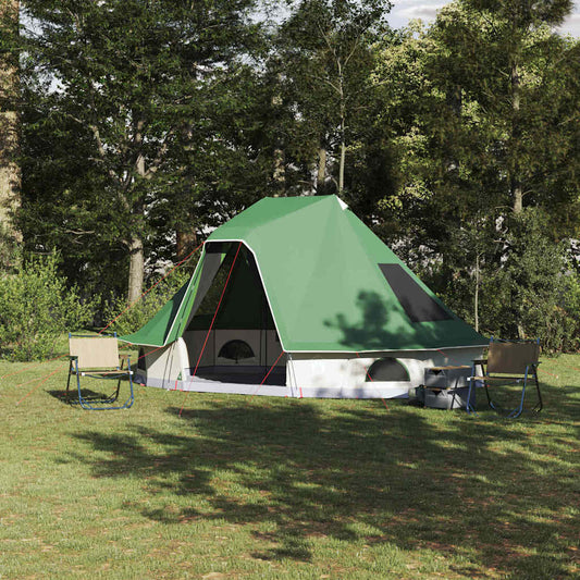 Family Tipi Tent Folding with Roof Green 466 x 310 x 240 cm