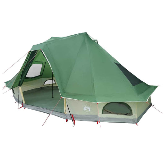 Family Tipi Tent Folding with Roof Green 466 x 310 x 240 cm