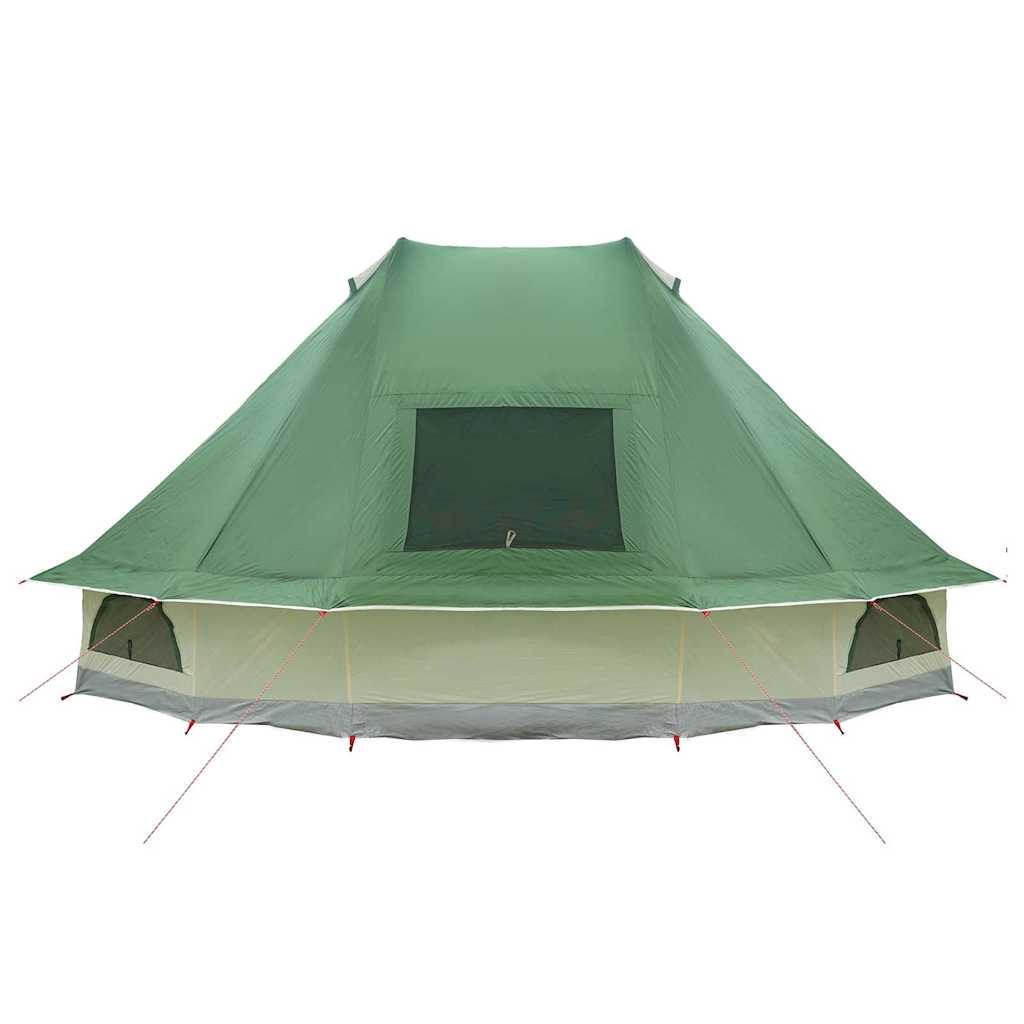 Tipi Tent with Roof Green 466 x 310 x 240 cm Taffeta