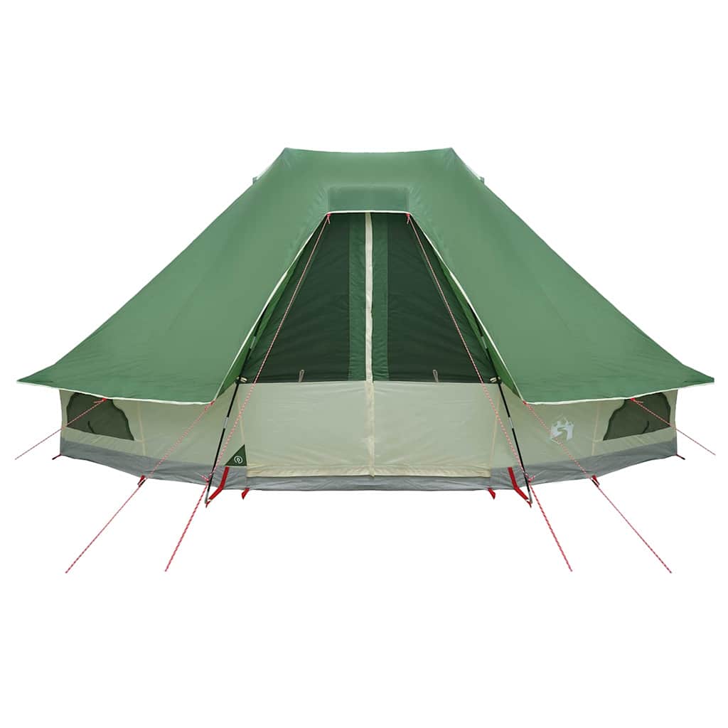 Tipi Tent with Roof Green 466 x 310 x 240 cm Taffeta
