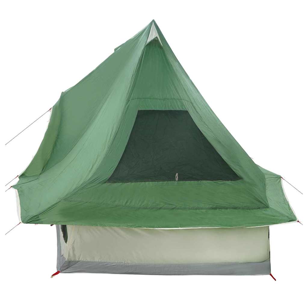 Tipi Tent with Roof Green 466 x 310 x 240 cm Taffeta