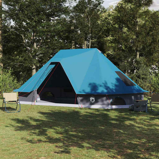 Family Tipi Tent Tipi with Roof Blue 680 x 430 x 270 cm