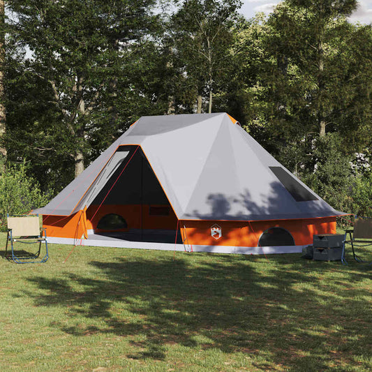 Family Tipi Tent Tipi Grey and Orange 680 x 430 x 270 cm