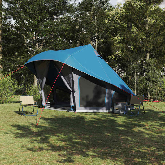 Family Tipi Tent Folding Blue and Grey 508 x 470 x 300 cm