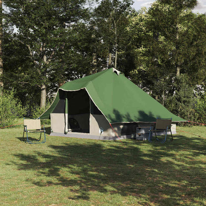 Tipi Tent with Roof Green 358 x 296 x 258 cm Taffeta