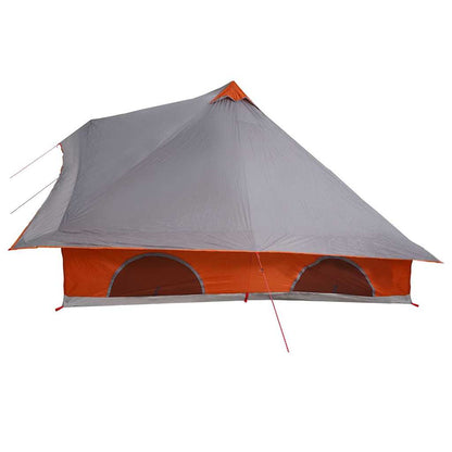 Tipi Tent with Roof Grey and Orange 358 x 296 x 258 cm Taffeta