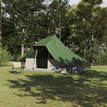 Tipi Tent with Roof Green 364 x 281 x 257 cm Taffeta