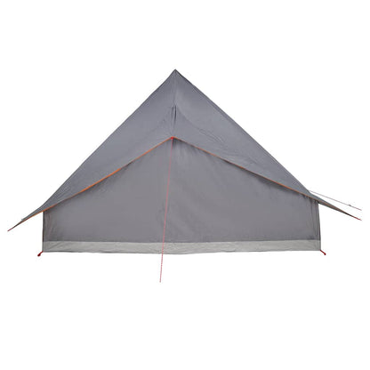 Tipi Tent with Roof Grey and Orange 364 x 281 x 257 cm Taffeta
